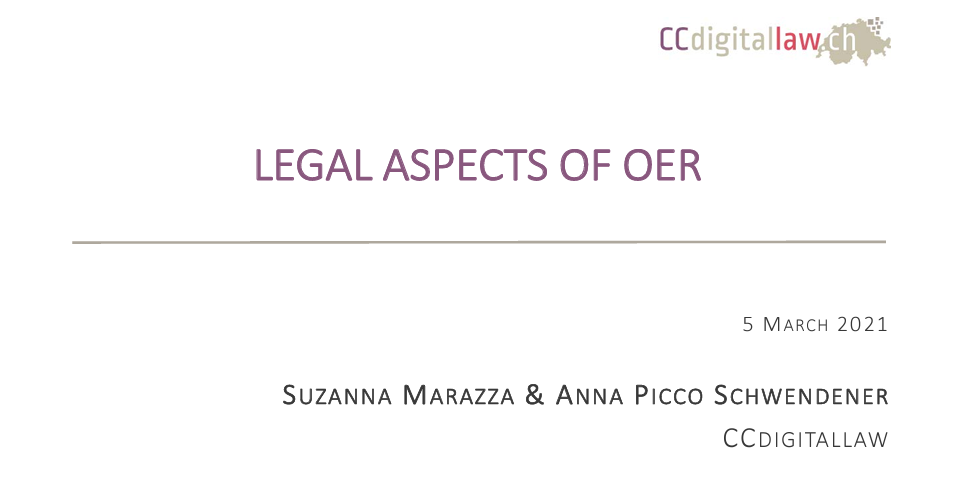 Legal aspects of OER