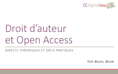 Droit d’auteur et Open Access
