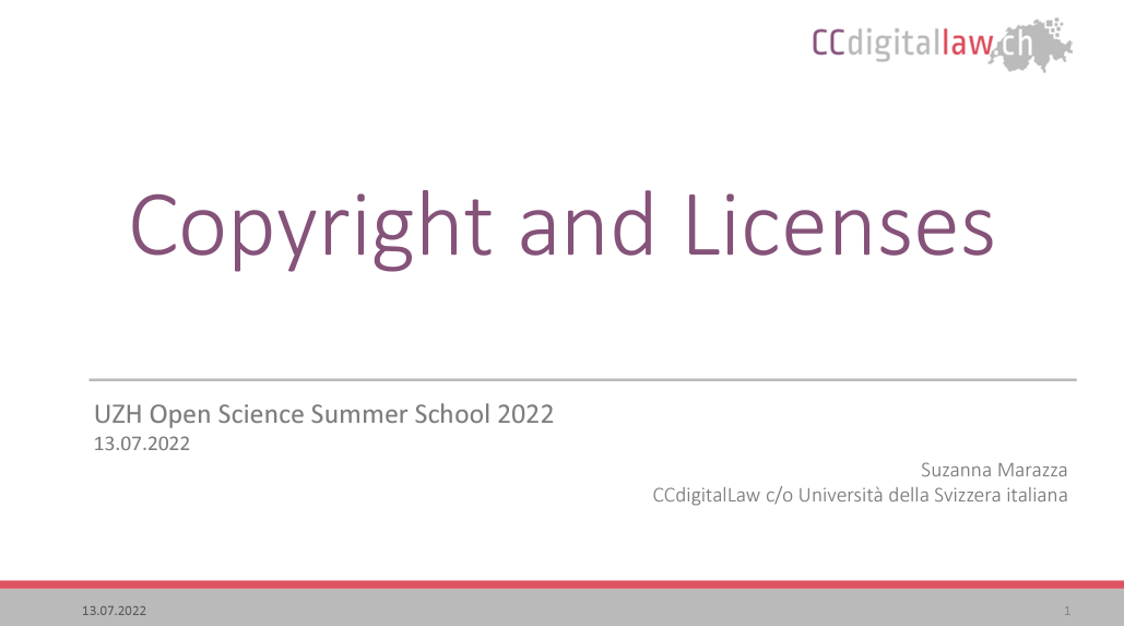 Copyright and Creative Commons Licenses