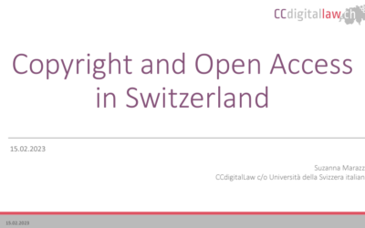 Copyright and Open Access in Switzerland