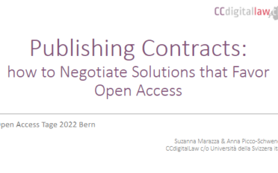 Publishing Contracts: how to Negotiate Solutions that Favor Open Access