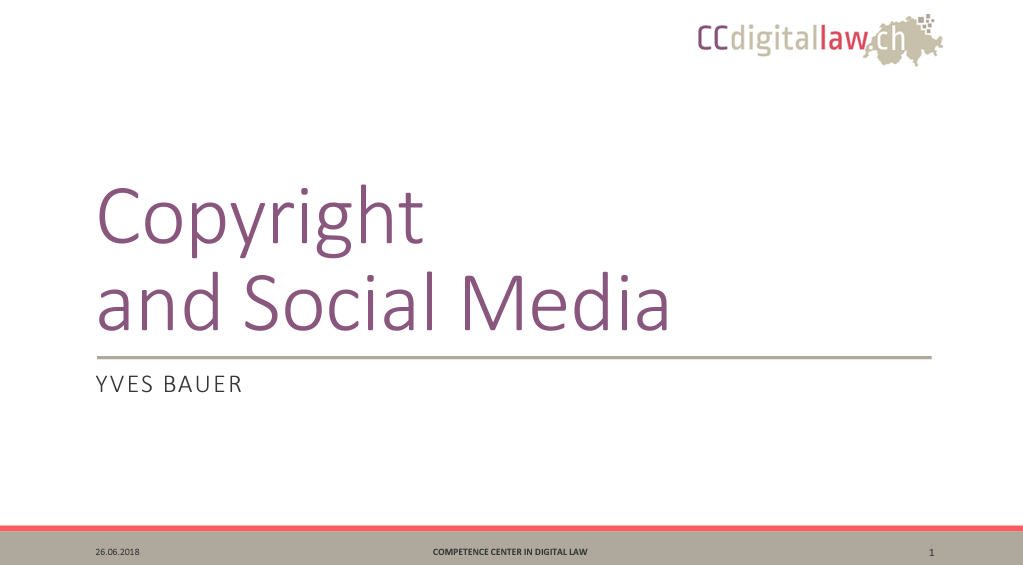 Copyright and Social Media