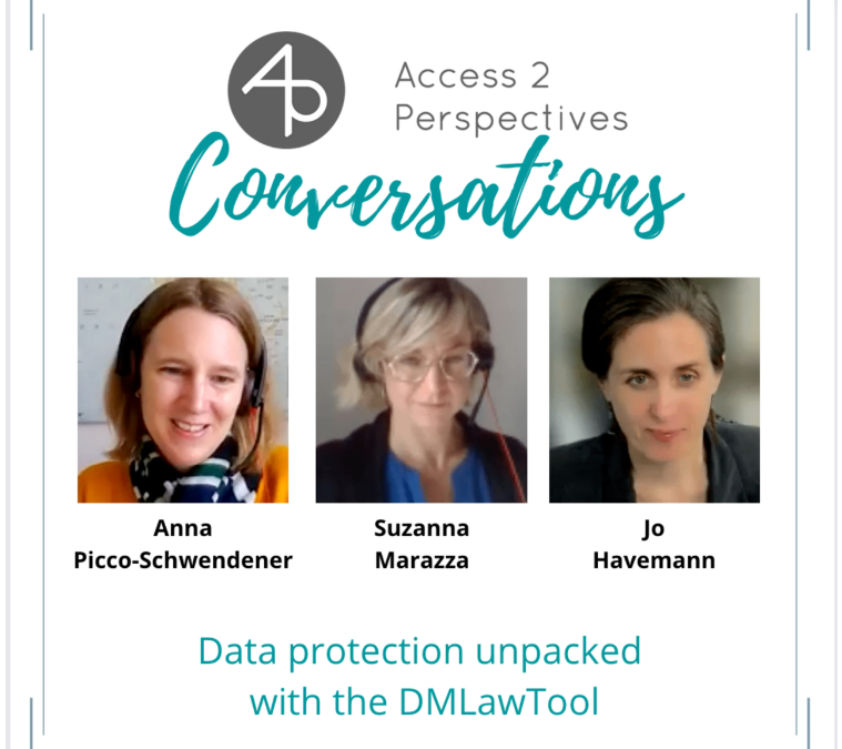 Data Protection and Copyright unpacked with the DMLawTool – A conversation with Anna Picco-Schwendener and Suzanna Marazza