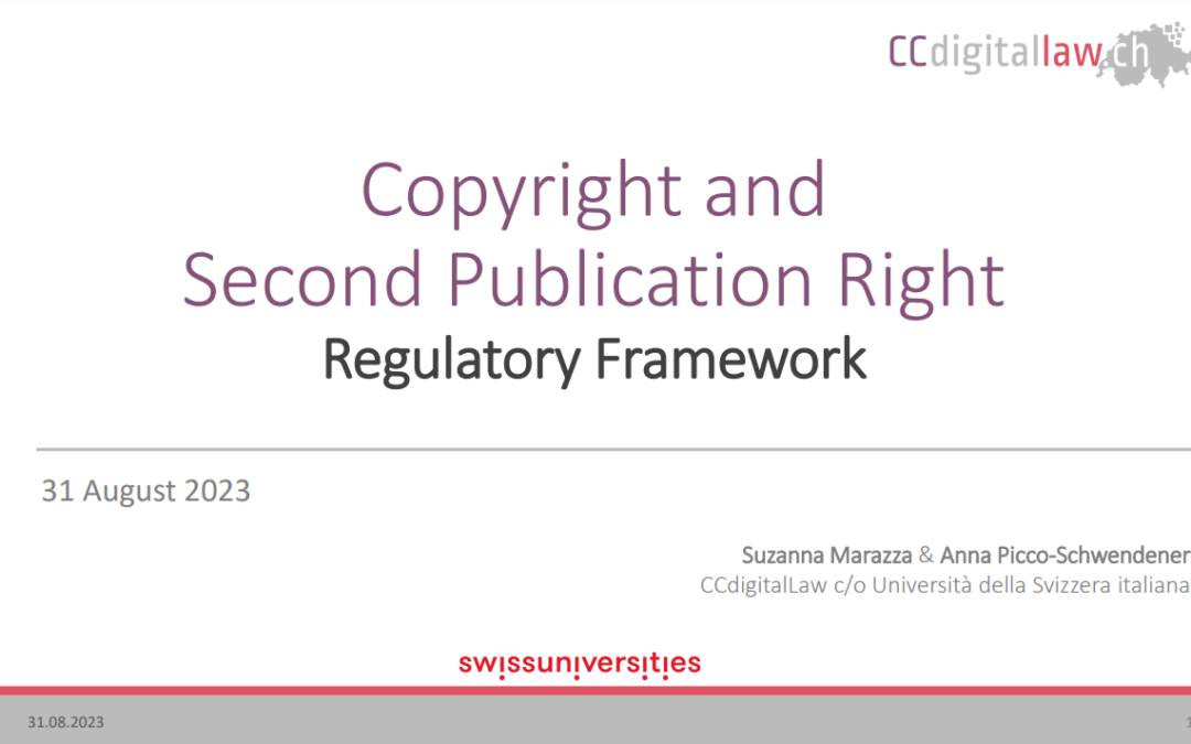 Copyright and Second publication right