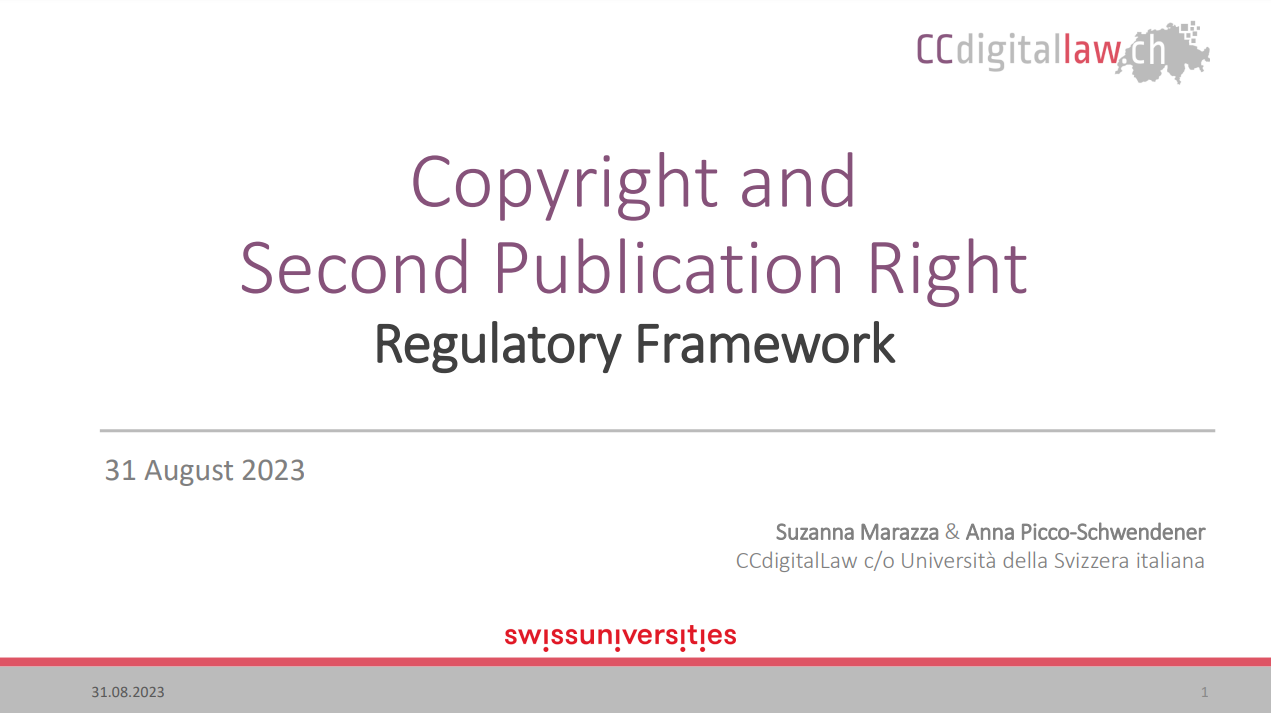 Copyright and Second publication right