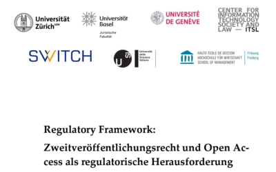 Regulatory Framework: Zweitveröffentlichungsrecht und Open Access als regulatorische Herausforderung