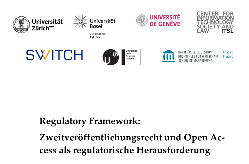 Regulatory Framework: Zweitveröffentlichungsrecht und Open Access als regulatorische Herausforderung